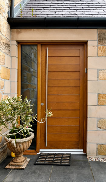 composite oak front entrance door
