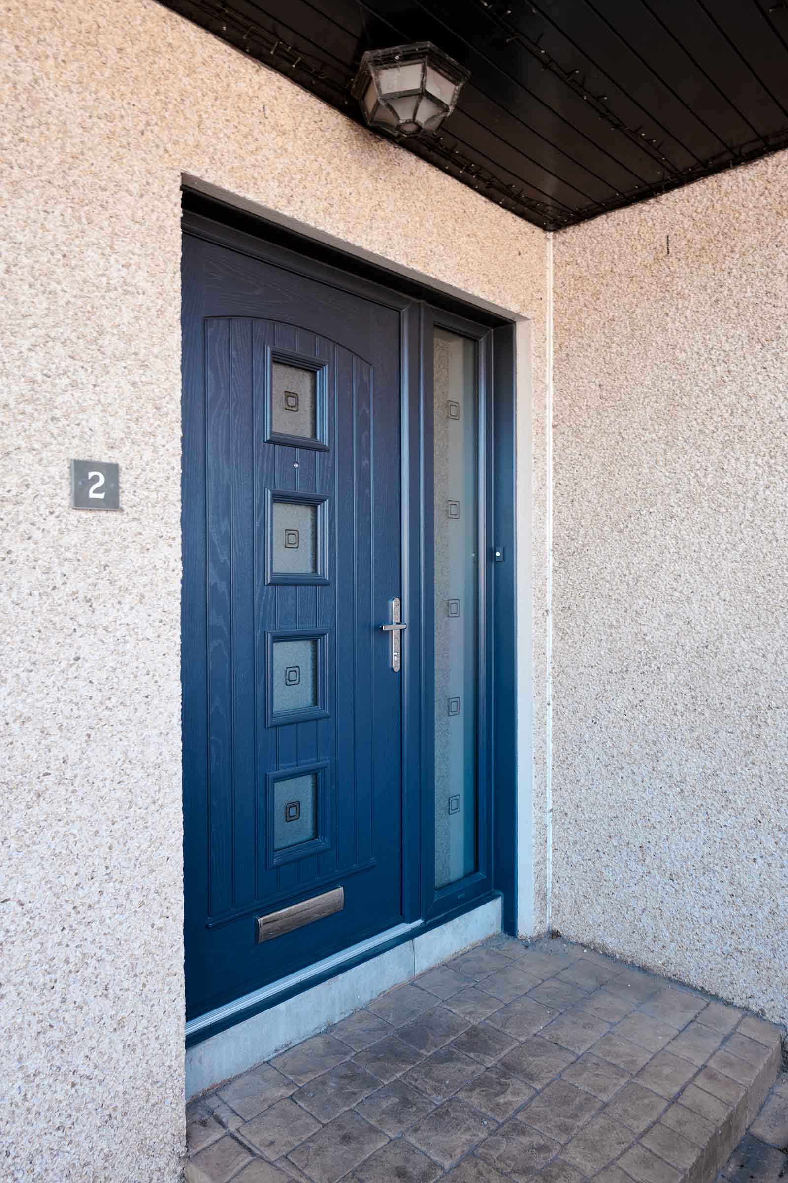 grey entrance door