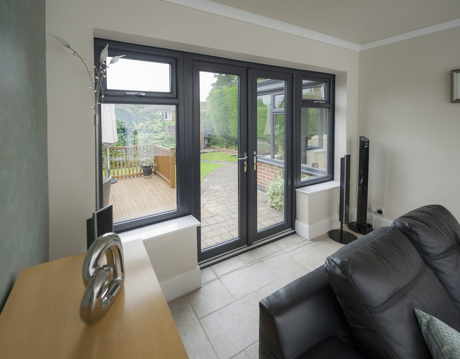 grey french door