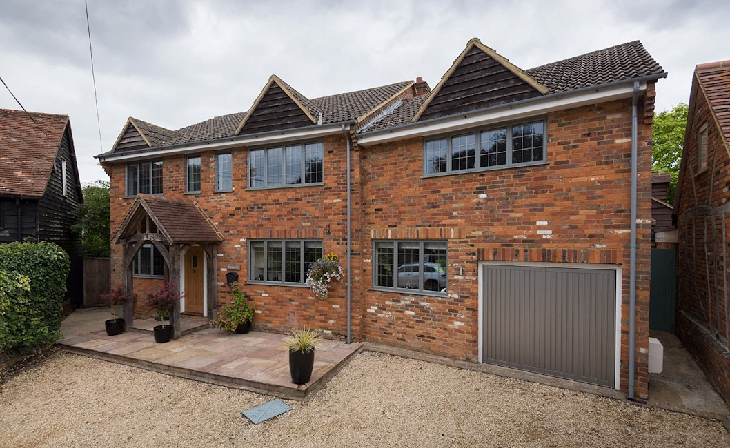 grey aluminium windows