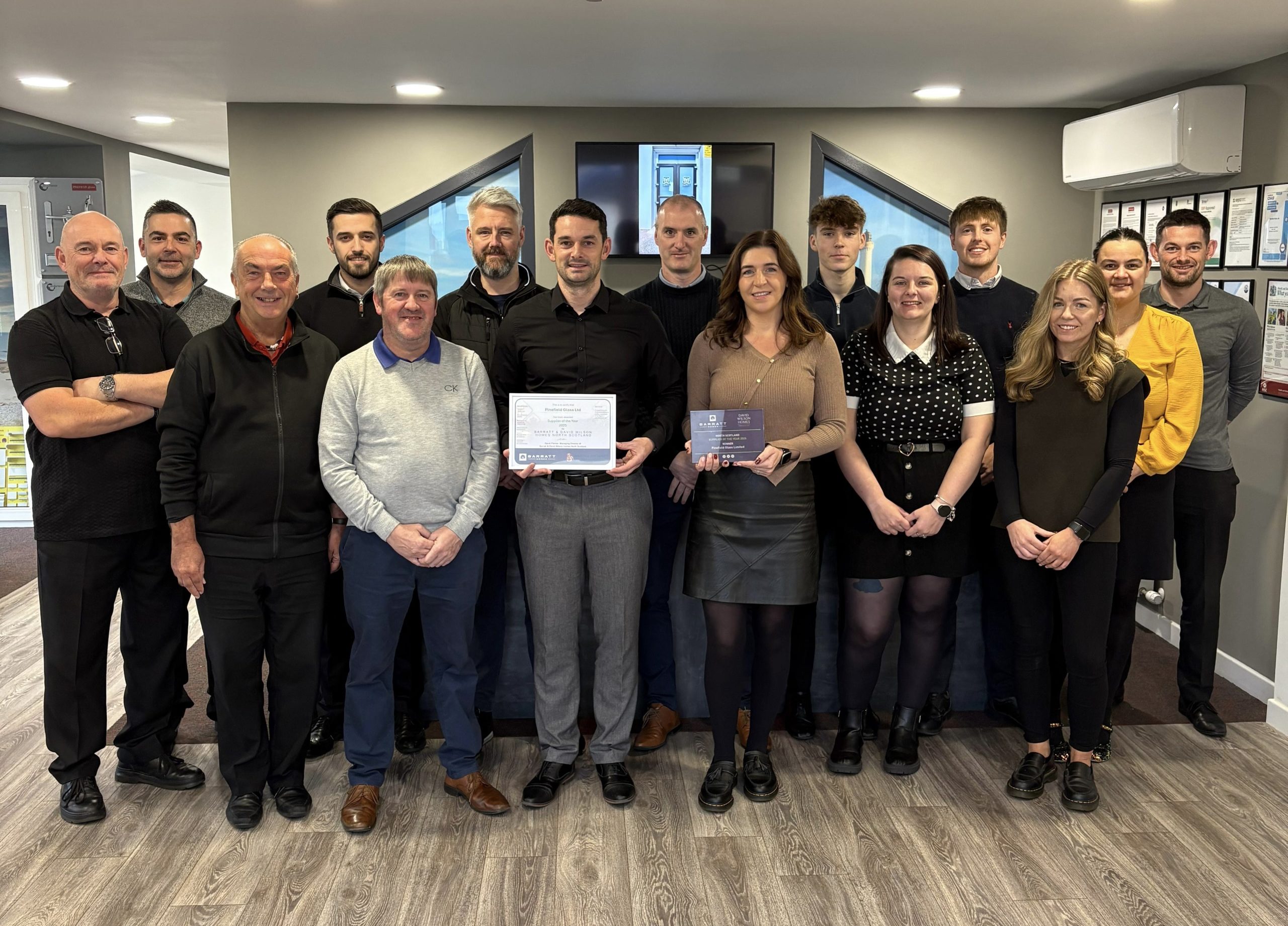 Pinefield Glass awarded Supplier of the Year 2025